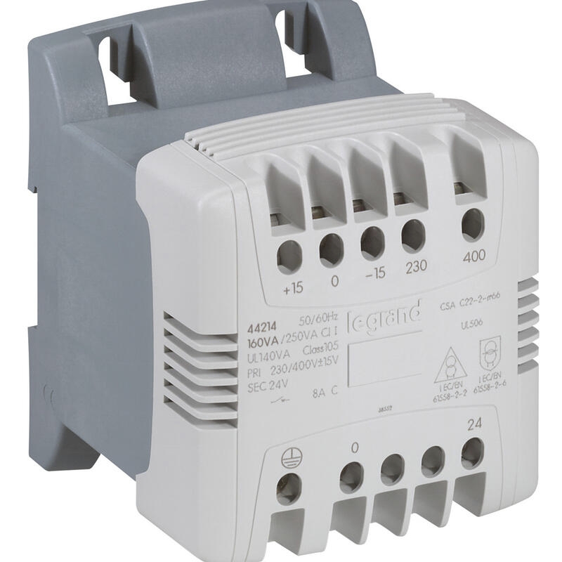 Transformateur de commande et de sécurité à vis secondaire 24 V Legrand