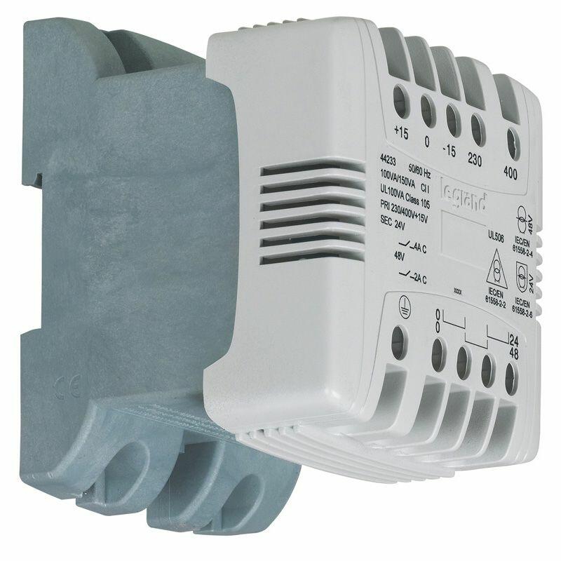 Transformateur de commande et de sécurité à vis secondaire 24-48 V Legrand