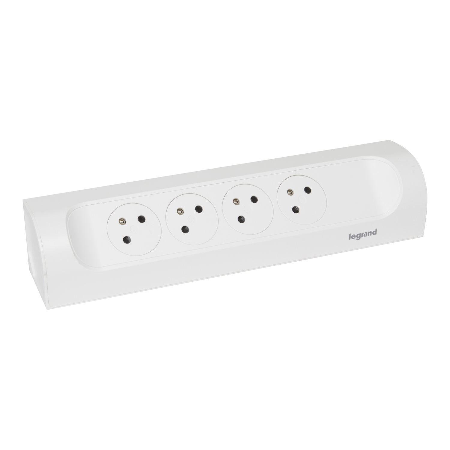 Rallonge 4x2P+T Surface avec interrupteur et cordon 3m 3G 1,5mm2 -  blanc-gris Legrand