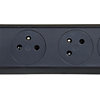 Rallonge surface avec interrupteur et cordon 3m 3G 1,5mm² - noir/gris Legrand