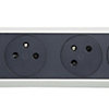 Rallonge surface avec interrupteur et cordon 3m 3G 1,5mm2 - blanc/noir Legrand