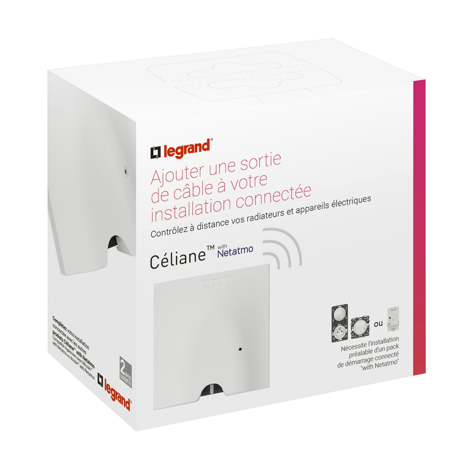Sortie de câble connectée - Céliane Legrand Netatmo
