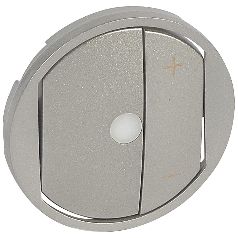Enjoliveur Céliane - variateur têtes universel / variateur CPL-IR - titane Legrand