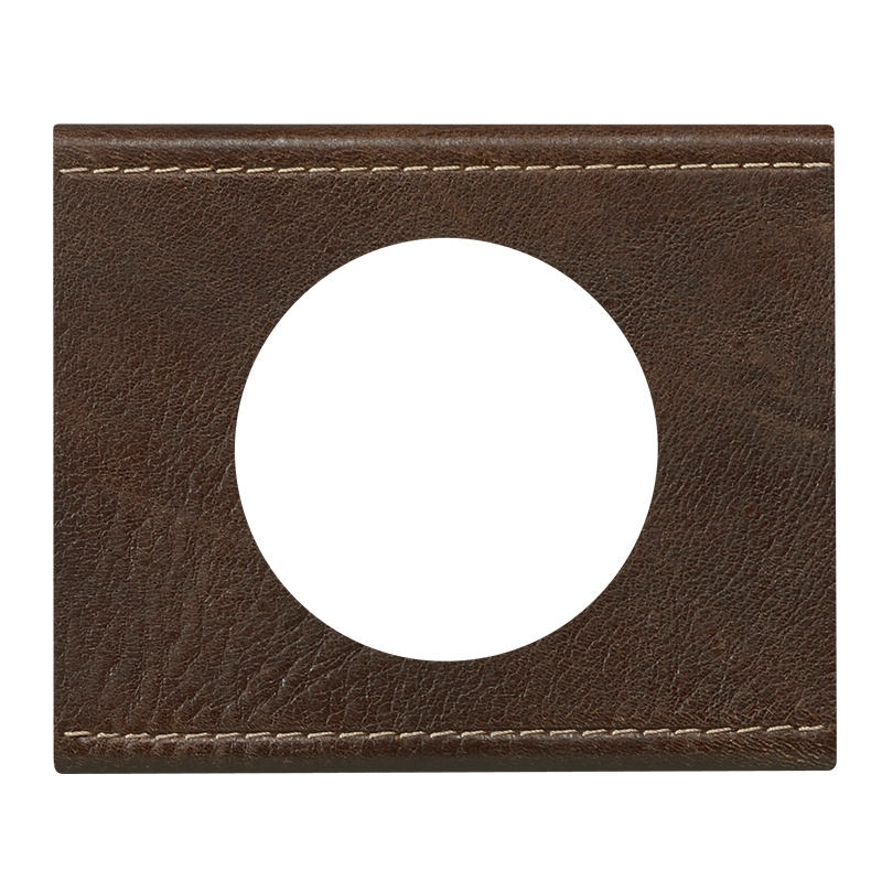 Plaque Matière - Cuir Brun Texturé - Céliane Legrand