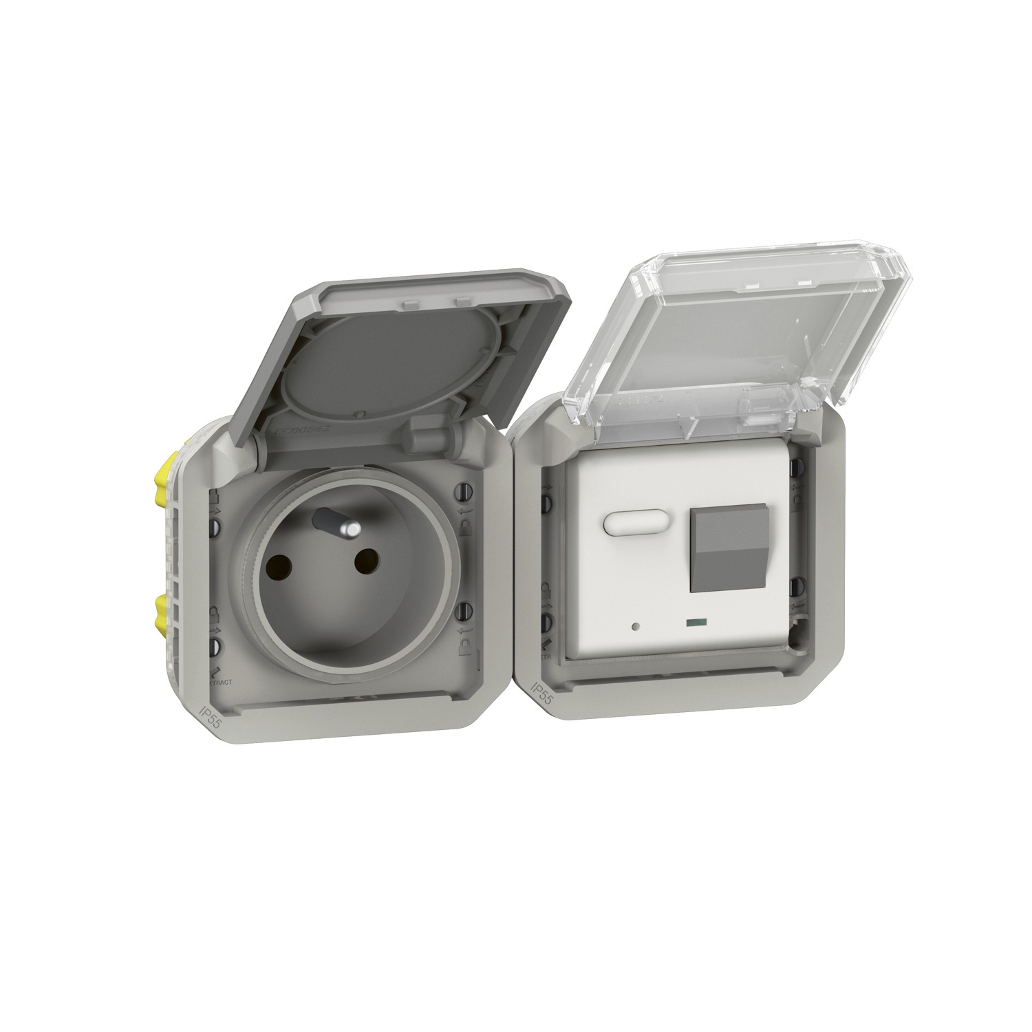 PRISE DIFF F/B 30MA GRIS COMPO Legrand