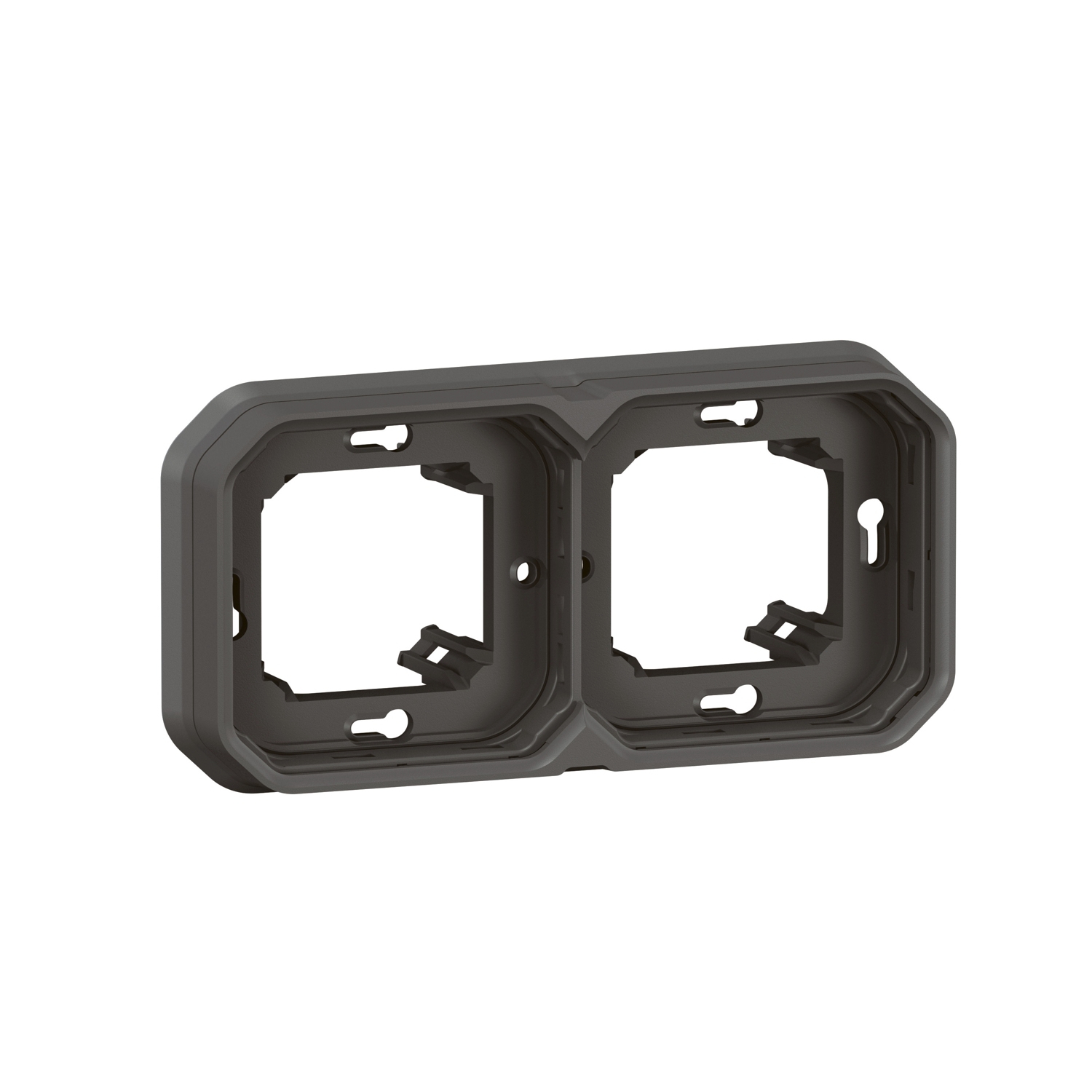  Support plaque pour montage en encastré - Plexo composable - anthracite 