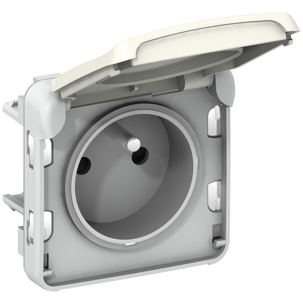 Prise courant fort - Plexo composable - Blanc