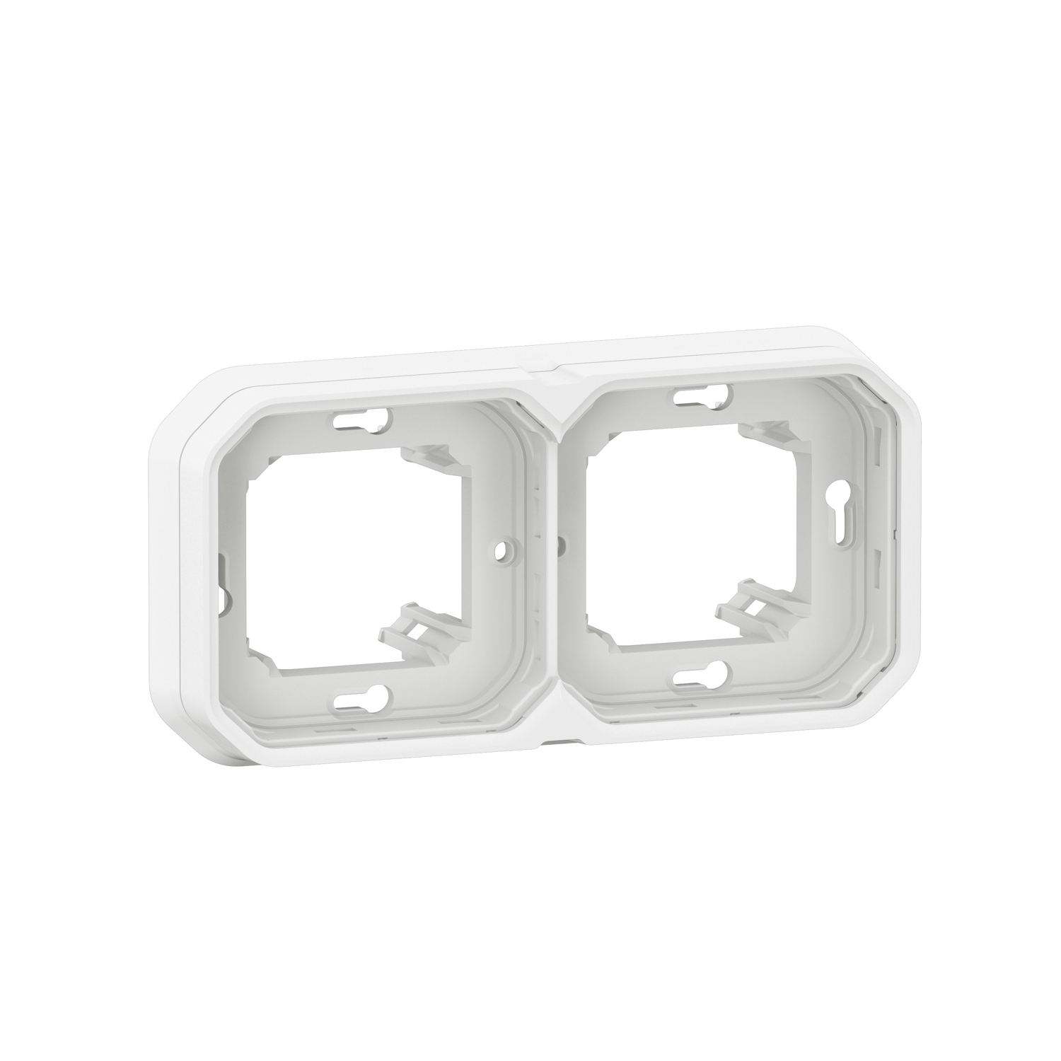  Support plaque pour montage en encastré - Plexo composable - blanc 