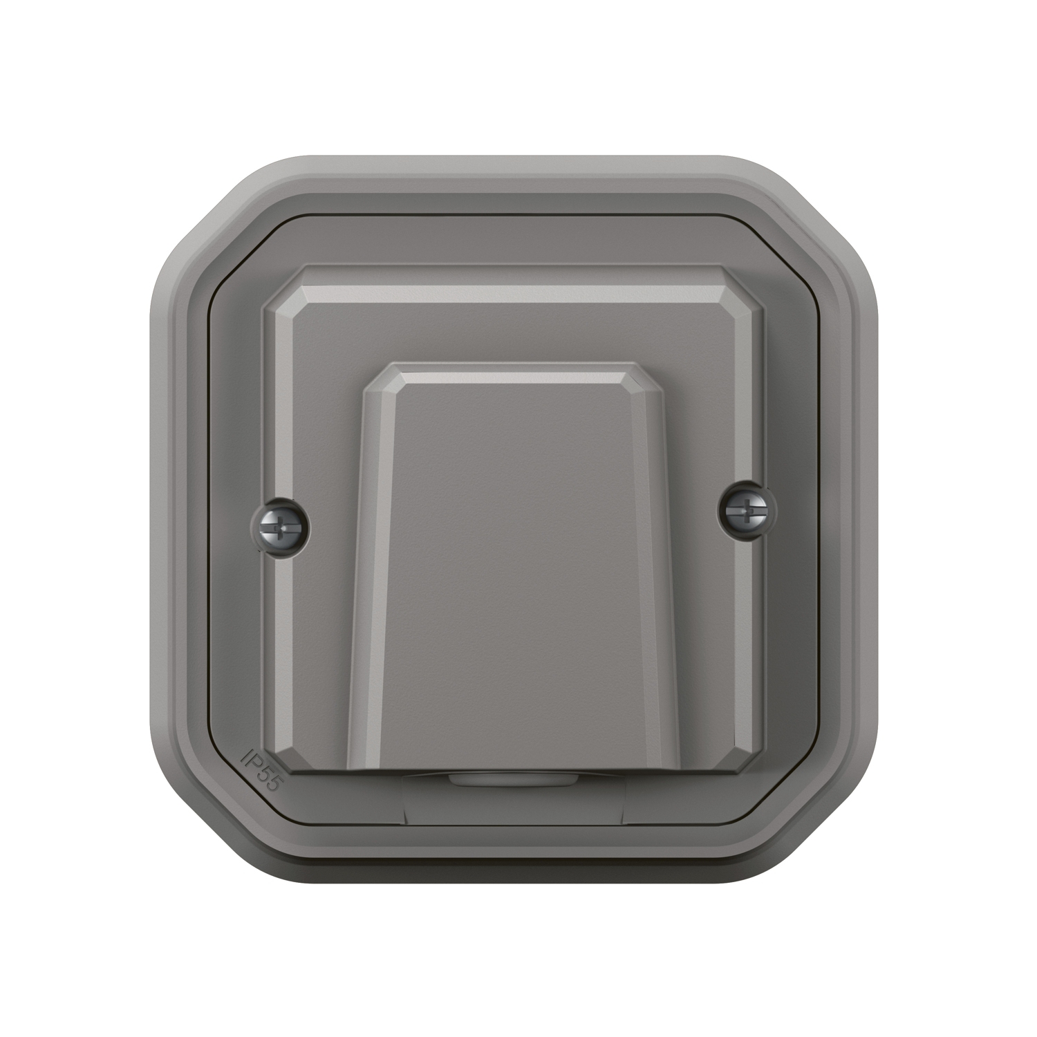 Sortie de câble encastré Plexo complet - gris Legrand