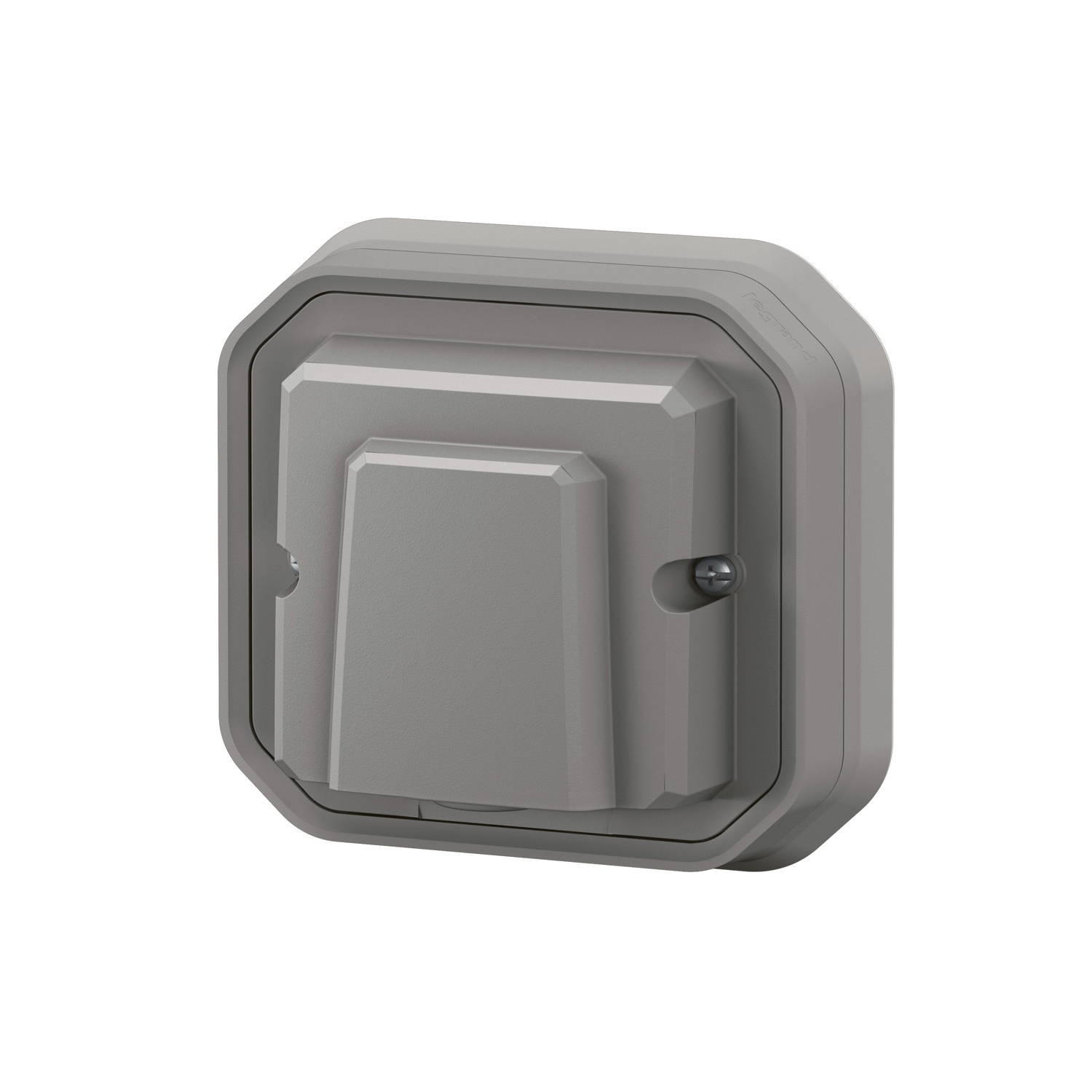 Sortie de câble encastré Plexo complet - gris Legrand