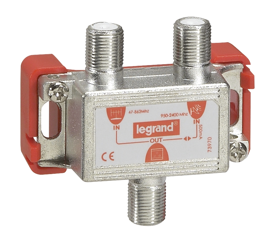 Coupleur hertzien-satellite - 47-862 MHz/950-2400 MHz Legrand