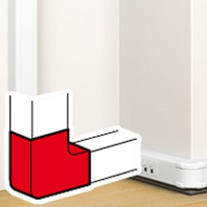 Angle plat 90° pour goulotte à clippage direct Mosaic- Blanc Legrand
