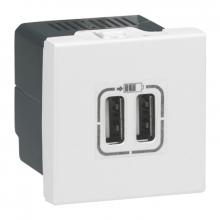 Mosaic - Prise chargeur 2 USB Legrand
