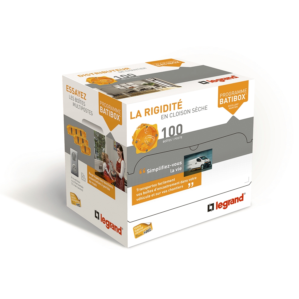 Distribox boîte cloison sèche diamètre 67 Legrand