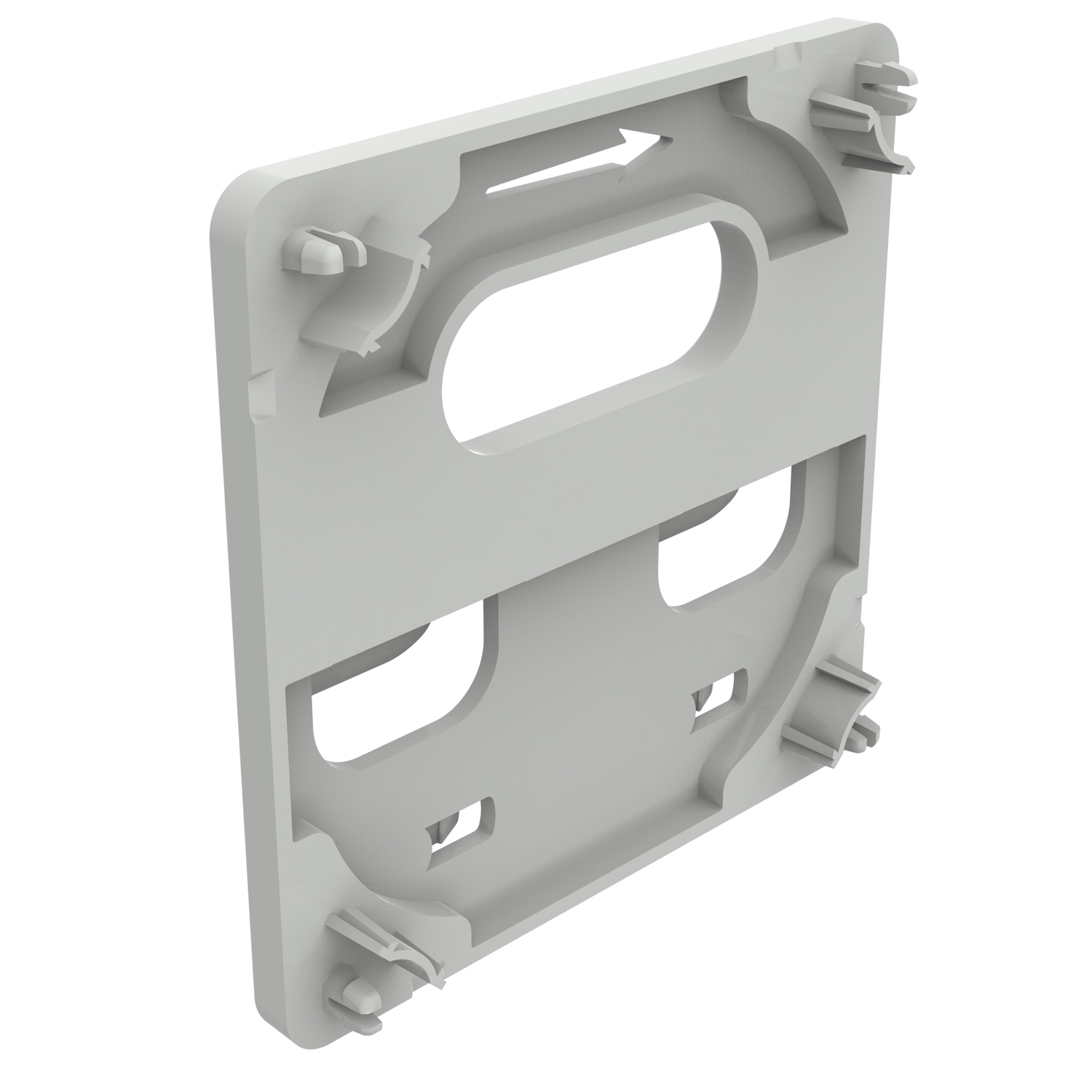 Accessoire de fixation boîtes Plexo 105x105mm sur chemin de câbles tôle