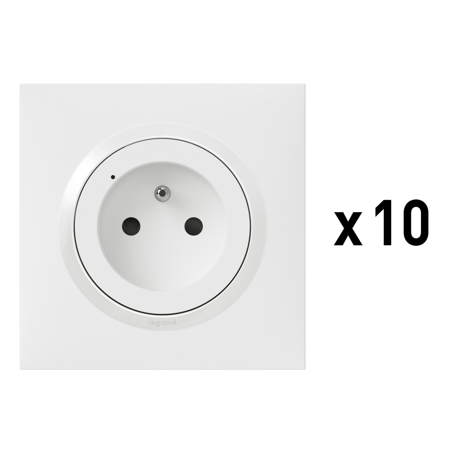 10X PRISES CONNECTEES FR BLANC