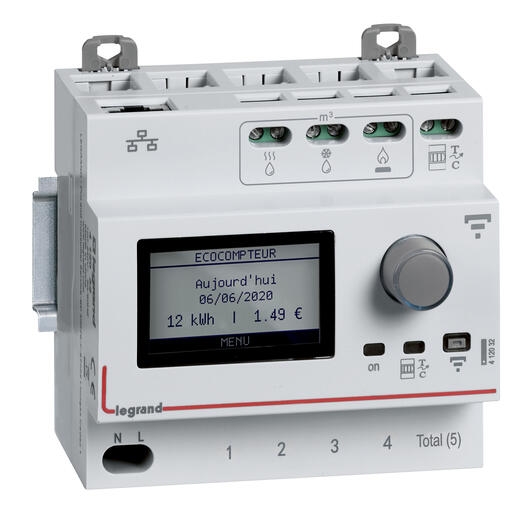 Ecocompteur modulaire connecté Legrand Netatmo