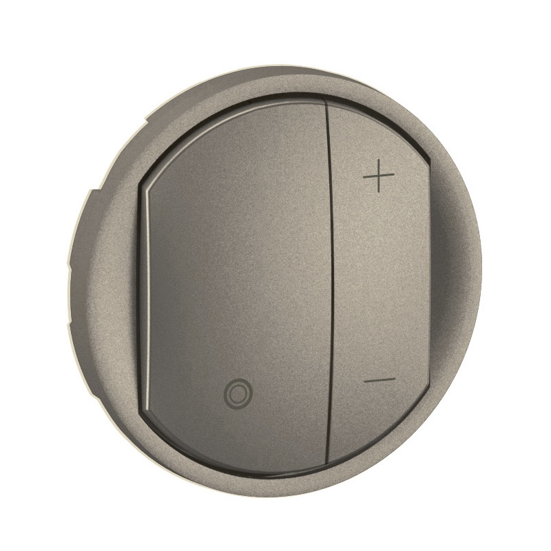 Enjoliveur titanium - Commande éclairage New Céliane Legrand