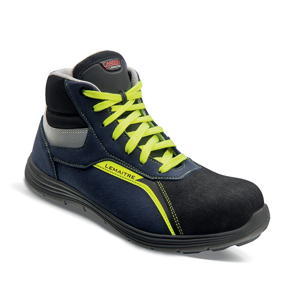 Chaussures hautes Fabio S3 SRC Bleu Jaune Lema tre S curit