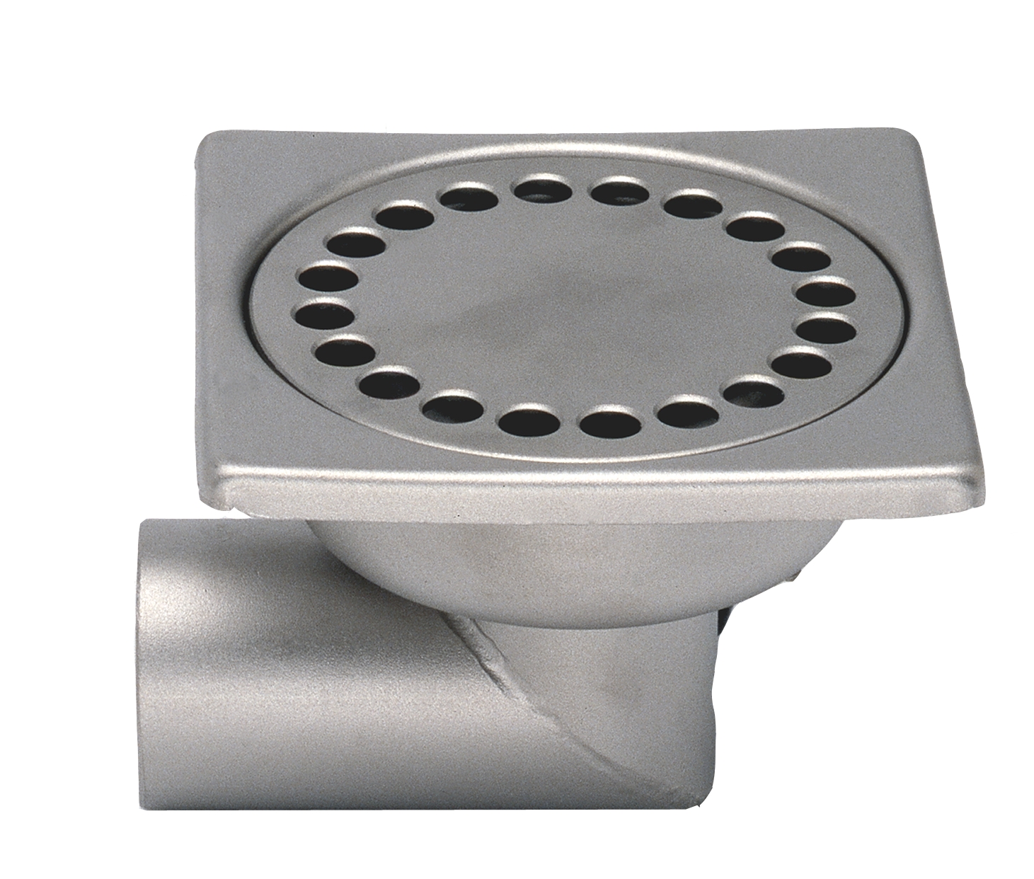 Siphon inox sortie horizontale classique 100 avec rosette libre Limatec