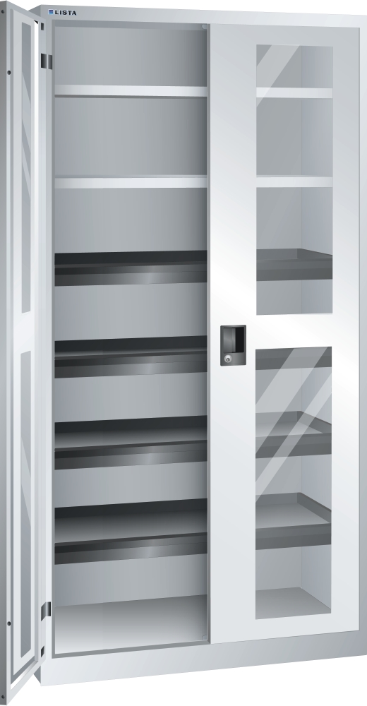 Armoire avec 2 portes à fenêtre transparente 60.335.020 Lista