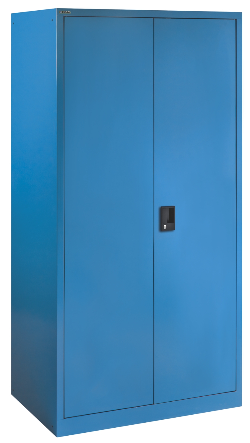 Armoire haute bleue 4 tablettes Lista