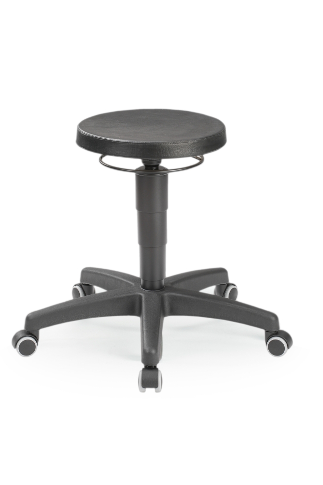 Tabouret pivotant avec roulettes Lista