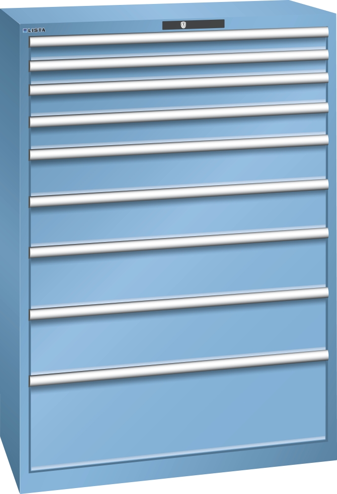 Armoire à tiroirs 54 x 27 E bleu clair