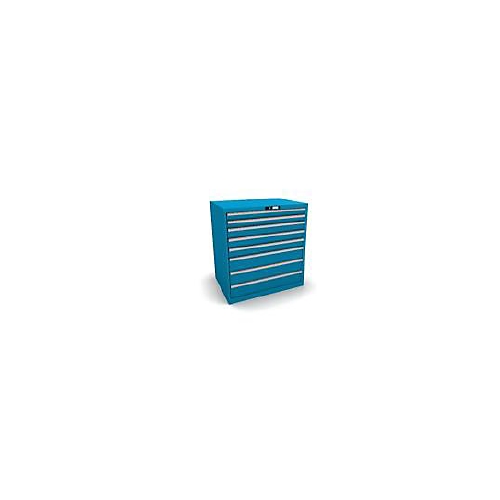 Armoire 8 tiroirs - Longueur : 1023 mm - Bleu Lista