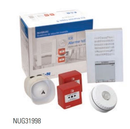 Kit alarme incendie Type 4 Planète avec flash Eaton