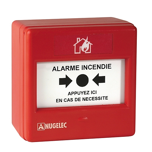 Déclencheur manuel rouge alarme incendie Eaton