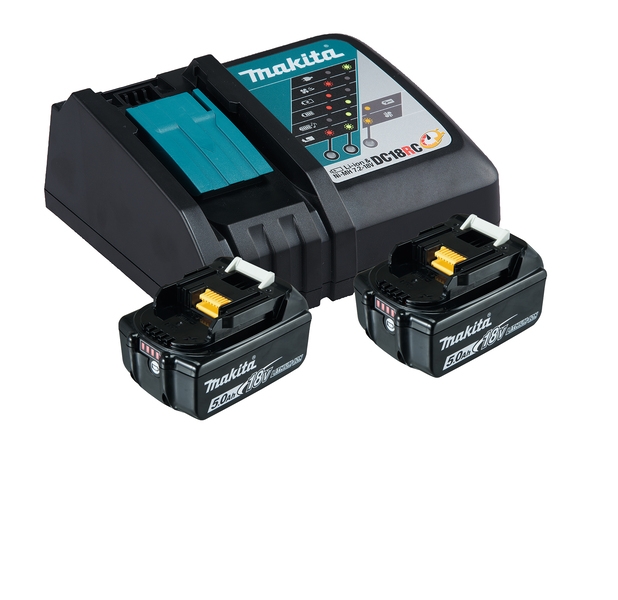  Ensemble de 2 batteries et chargeur 18 V 5 Ah 