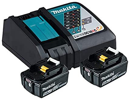 Ensemble de 2 batteries et chargeur 18 V 5 Ah Makita