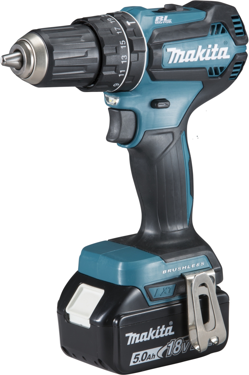 Perceuse visseuse à percussion 18 V 5 Ah 50Nm Makita