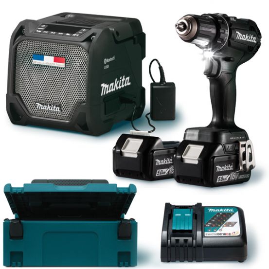 Perceuse visseuse + enceinte Makita