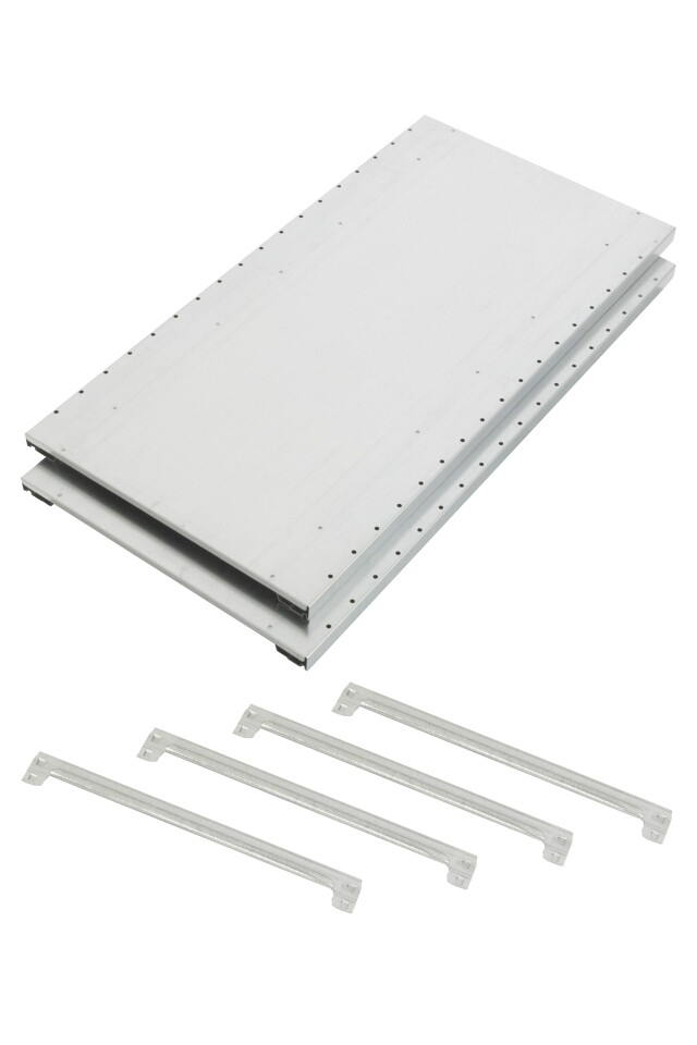 Lot de 2 tablettes horizontales P 500 x L 1000 mm Manorga
