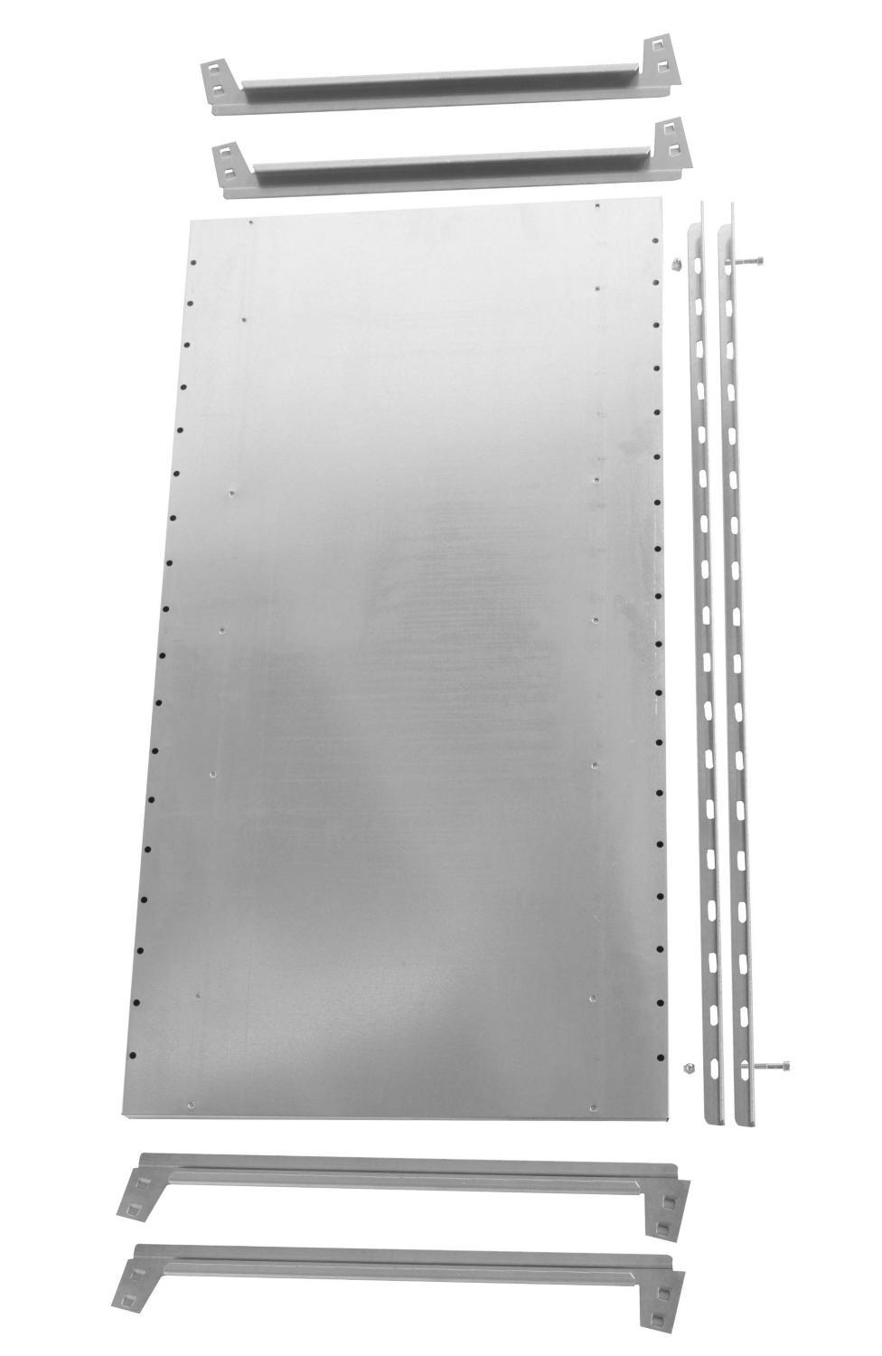 Lot de 2 tablettes inclinées perforées galva Adaptiv Manorga