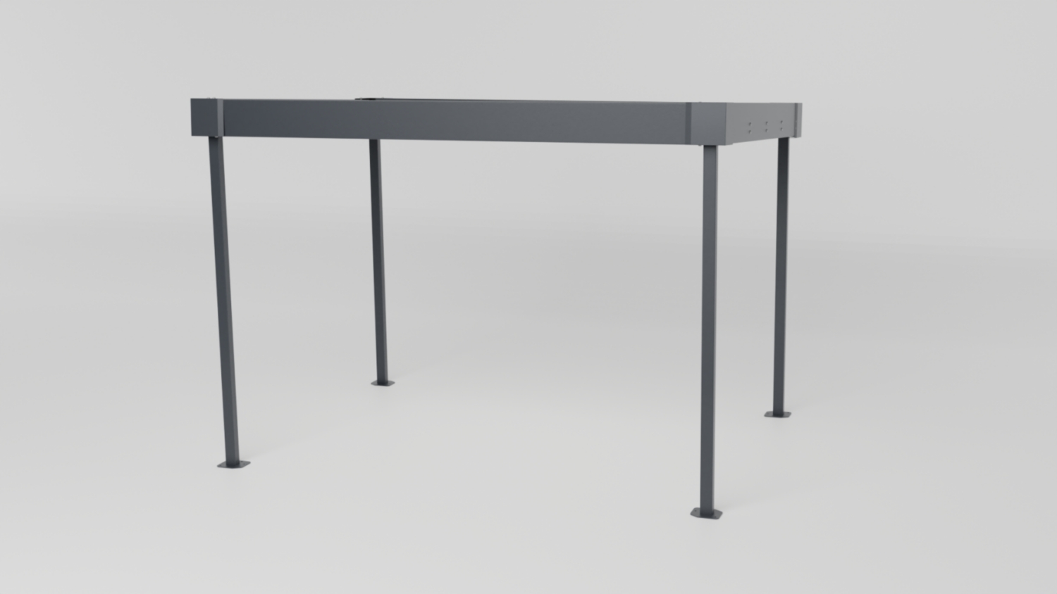 Abri Cleverpark sans bardage élément suivant H 2530 x L 2690 x l 2470 mm Manorga