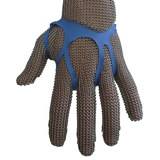  Fixes gant bleu taille moyenne 