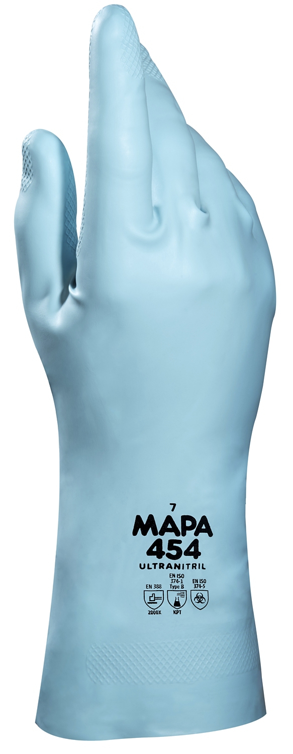 Gants de protection chimique Ultranitril 454 Mapa Professional