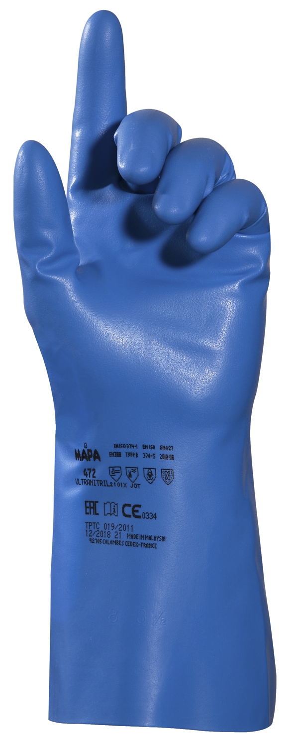  Gants de protection chimique Ultranitril 472 