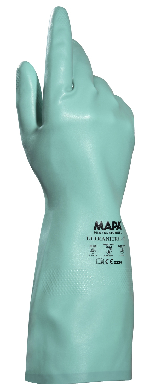  Gants de protection chimique Ultranitril 491 