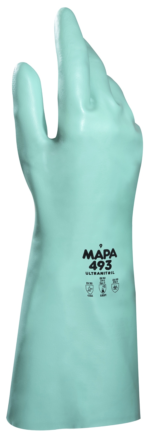 Gants de protection chimique Ultranitril 493 Mapa Professional