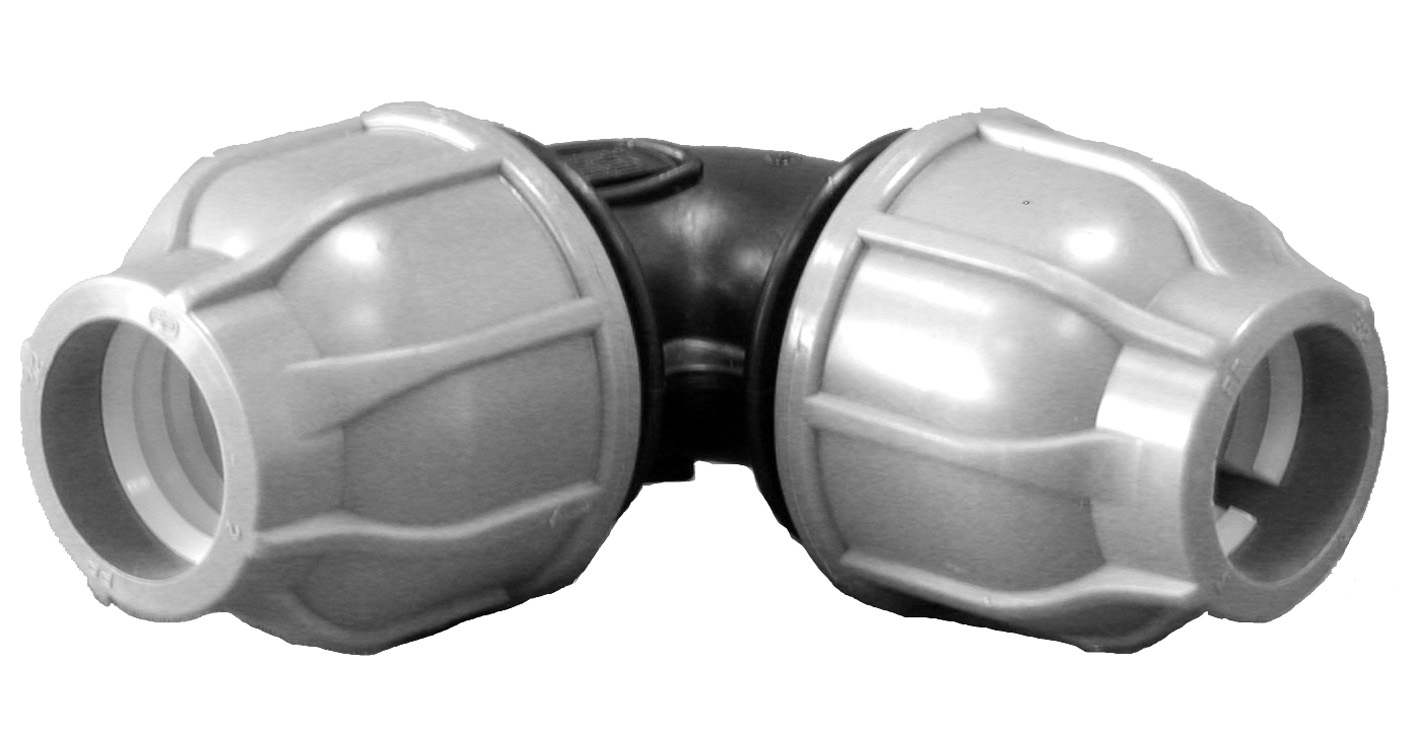 Raccord à compression coudé Aliaxis