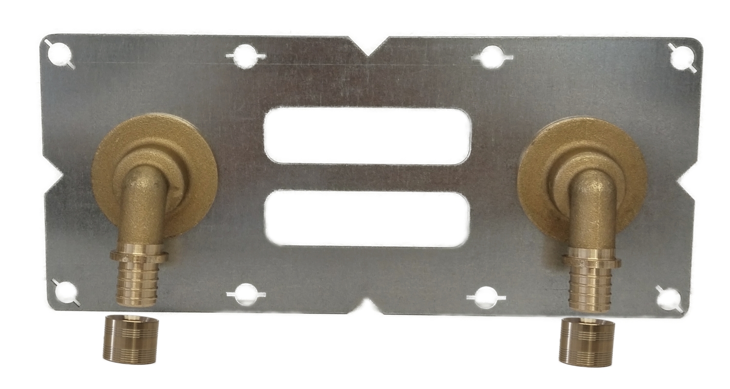  Kit fixation robinetterie entraxe 150 mm pour tube PER 