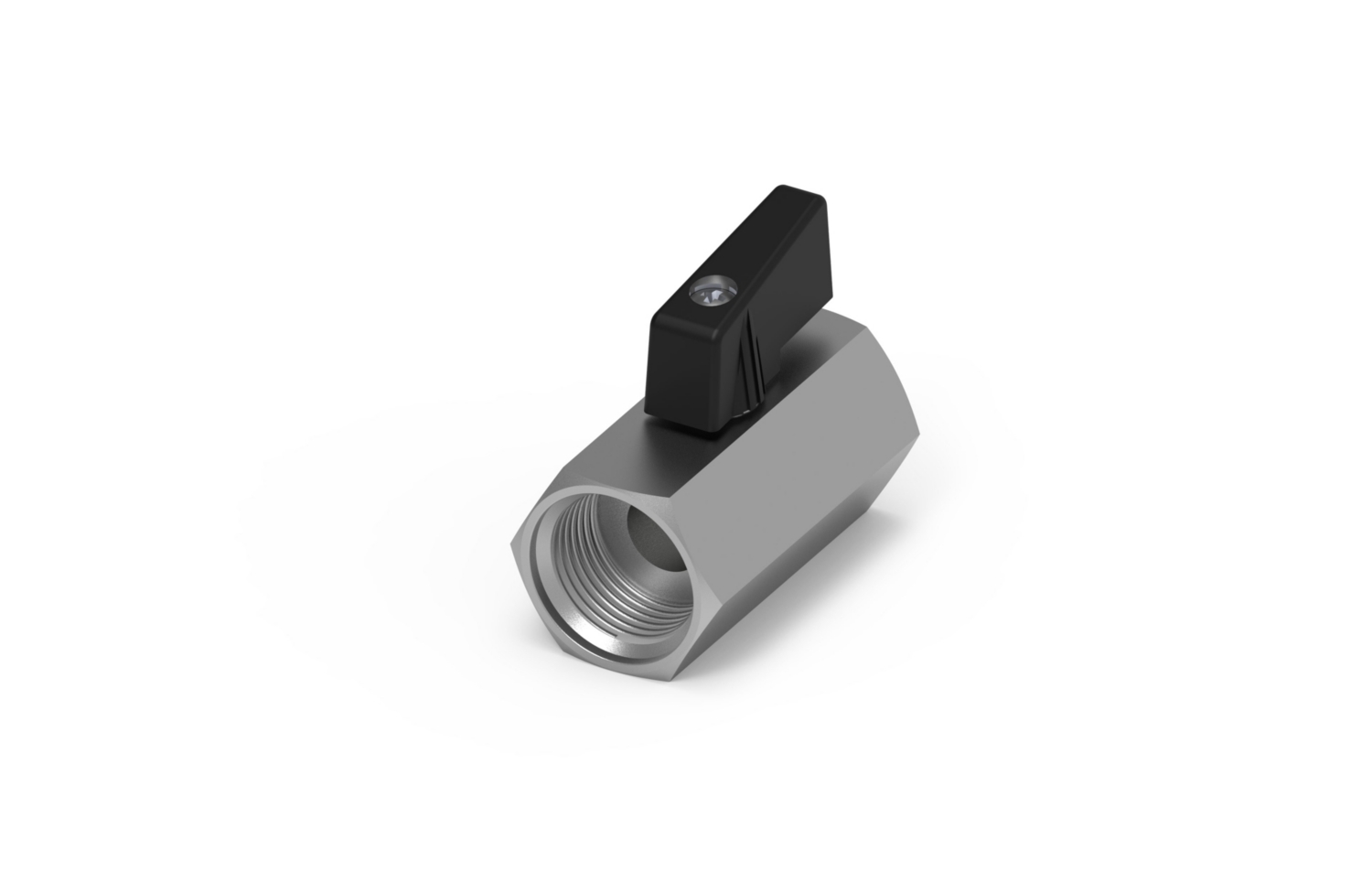 Mini-robinet femelle/femelle 2/2 laiton nickelé MB Expert Generic