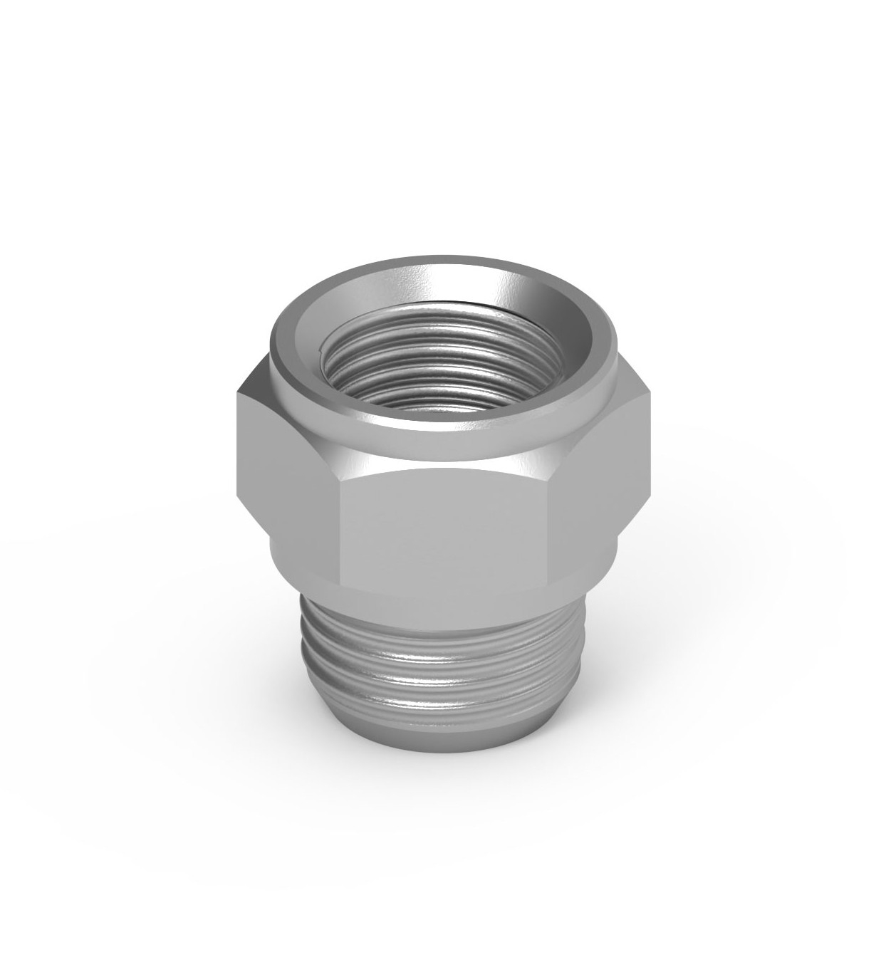 Augmentation mâle cylindrique vers femelle cylindrique laiton nickelé