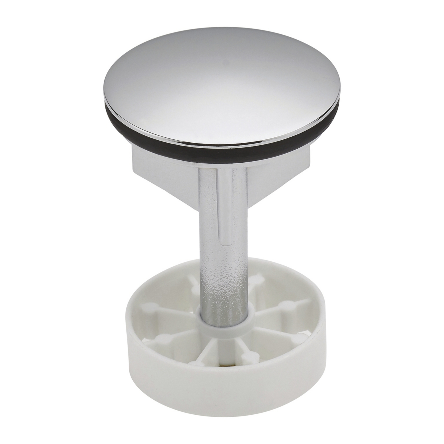 Clapet laiton chromé Ø39 mm pour lavabo à bonde automatique MB Expert