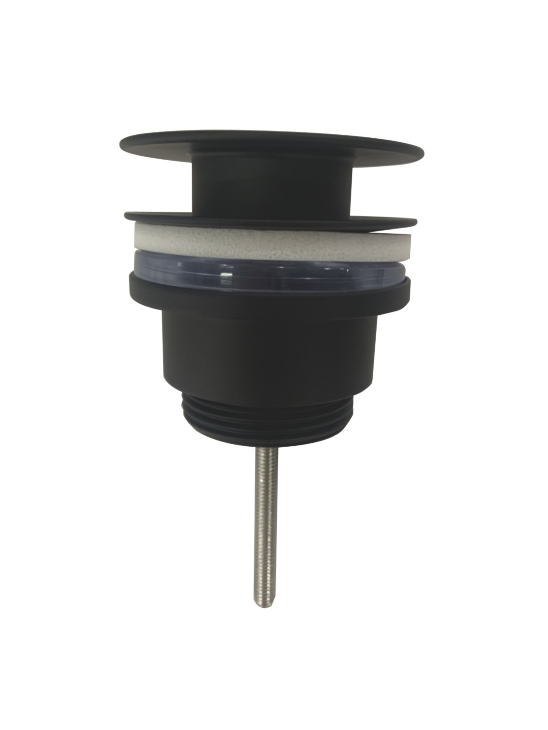 Bonde lavabo clic-clac universelle laiton noir mat MB Expert
