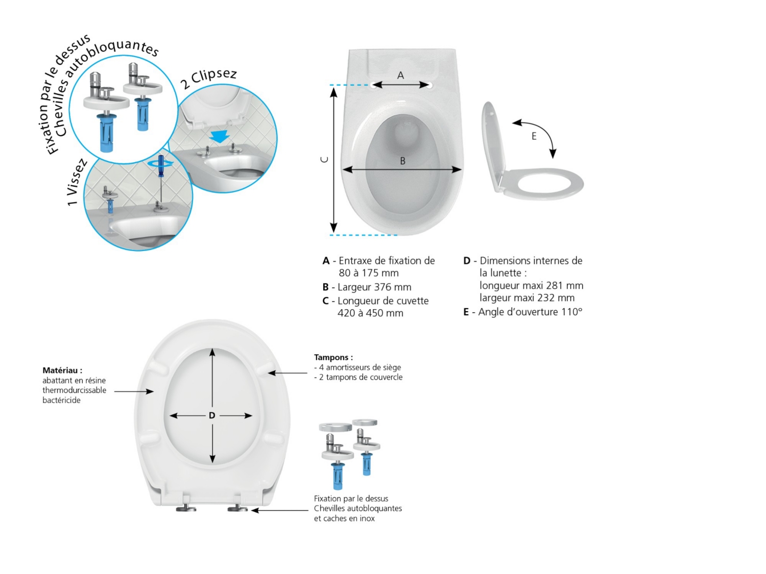 Abattant WC Mazu Thermo Tereva